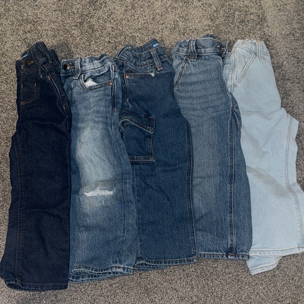 Old Navy Kids Jeans - Dark Blue, Light Blue, Gray